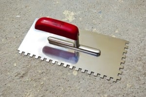 Notched trowel Notched trowel